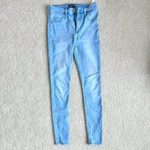 Blue Abercrombie & Fitch High Rise Jean Legging